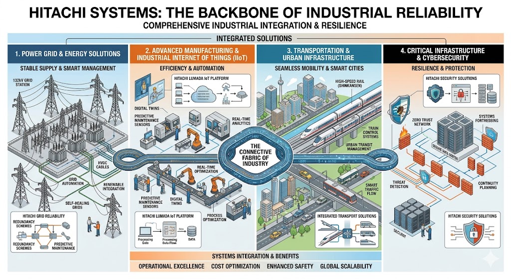 By 2026, the digital landscape will no longer be a separate layer of our existence; it has become the very fabric of how we design, build, and interact with the physical world. The "Infrastructure of Tomorrow" is being realized through a powerful trinity of technologies: Geographic Information Systems (GIS), Hitachi's enterprise ecosystems, and Advanced AI Chatbots