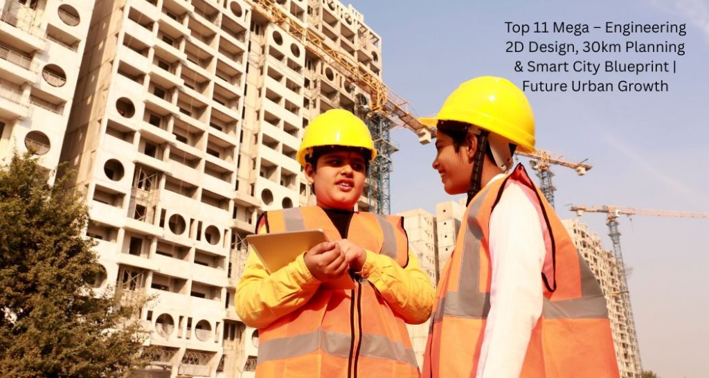 Top 11 Mega – Engineering 2D Design, 30km Planning & Smart City Blueprint | Future Urban Growth