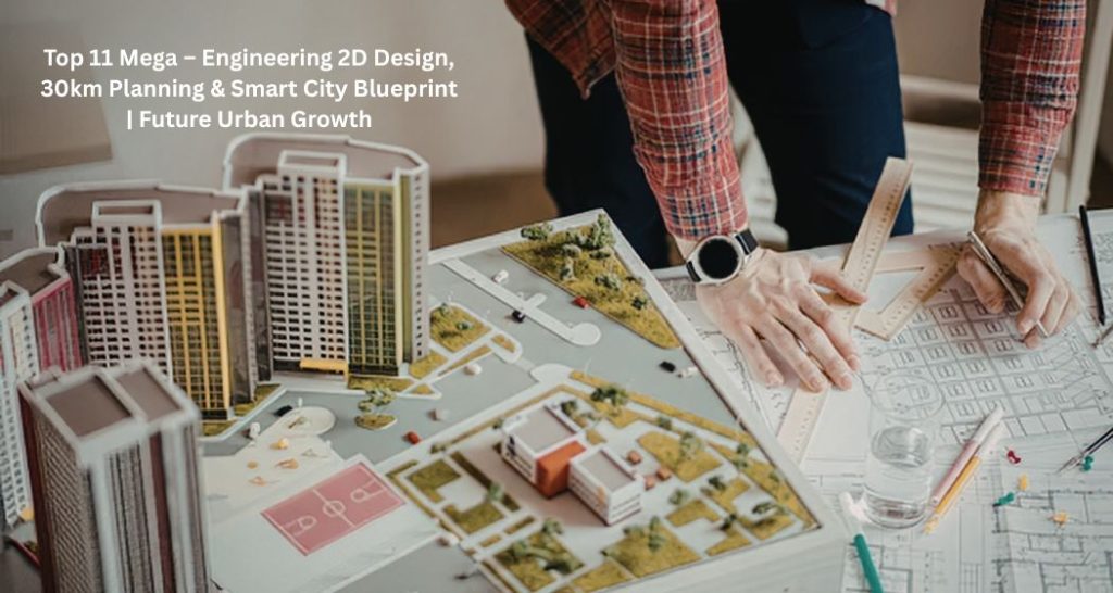 Top 11 Mega – Engineering 2D Design, 30km Planning & Smart City Blueprint | Future Urban Growth
