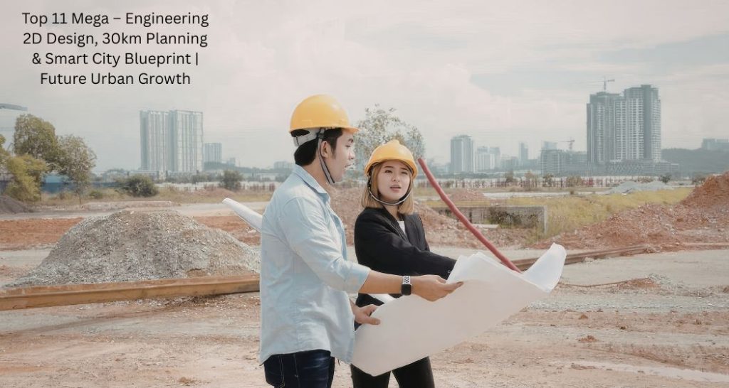 Top 11 Mega – Engineering 2D Design, 30km Planning & Smart City Blueprint | Future Urban Growth