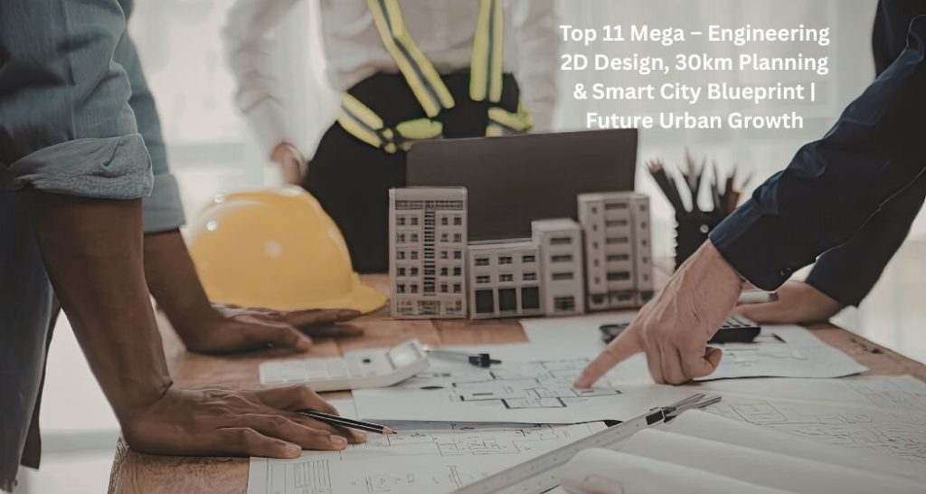 Top 11 Mega – Engineering 2D Design, 30km Planning & Smart City Blueprint | Future Urban Growth