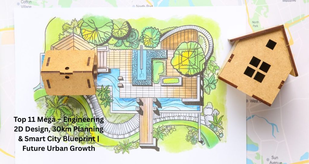Top 11 Mega – Engineering 2D Design, 30km Planning & Smart City Blueprint | Future Urban Growth