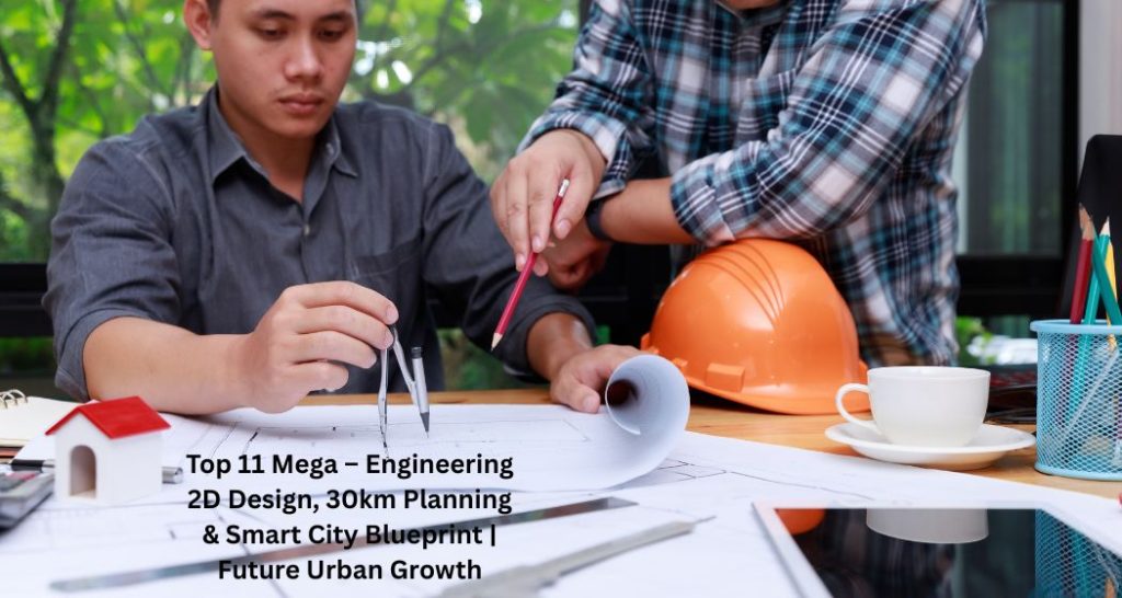 Top 11 Mega – Engineering 2D Design, 30km Planning & Smart City Blueprint | Future Urban Growth