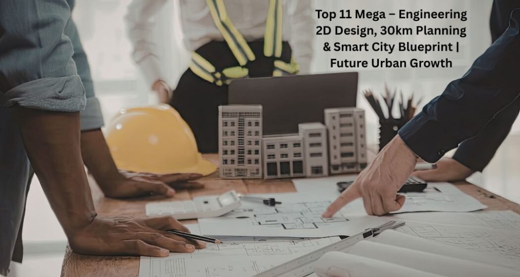 Top 11 Mega – Engineering 2D Design, 30km Planning & Smart City Blueprint | Future Urban Growth
