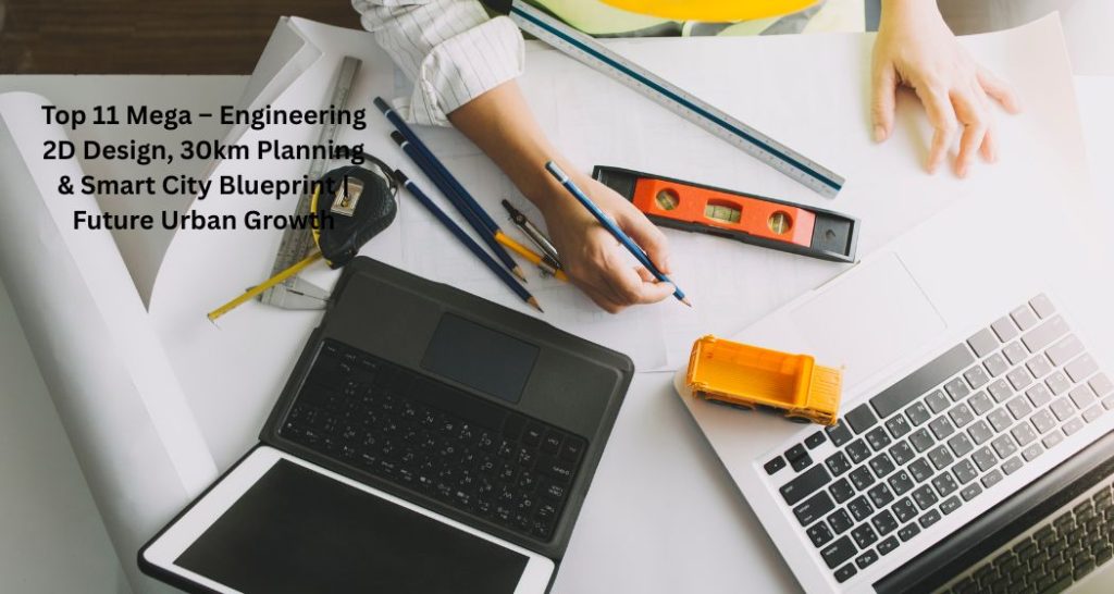 Top 11 Mega – Engineering 2D Design, 30km Planning & Smart City Blueprint | Future Urban Growth
