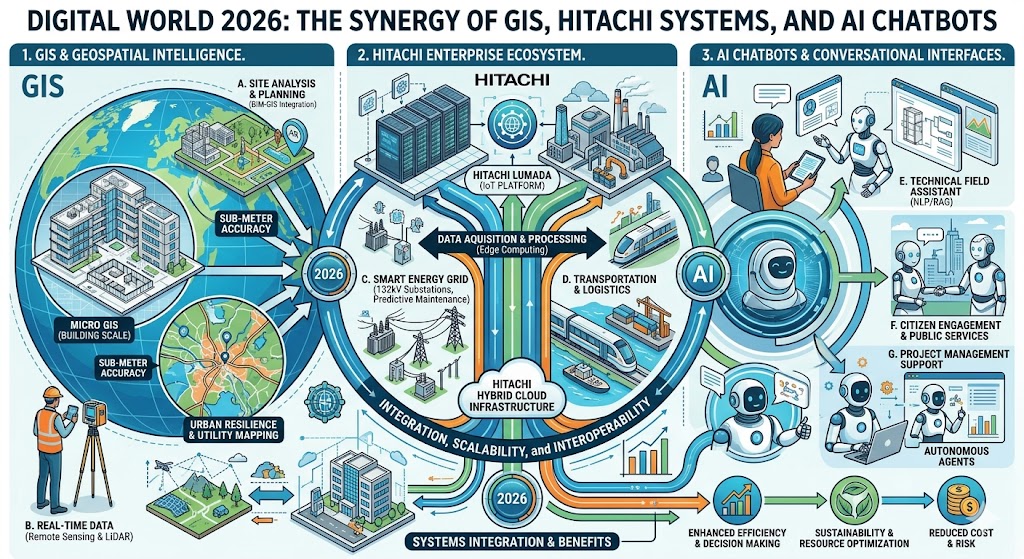 Digital World 2026: The Synergy of GIS, Hitachi Systems, and AI Chatbots